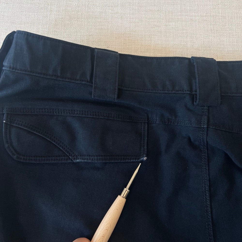 5.11 Tactical Pants Men's Sz 40 x 32 Navy Blue Ripstop Cargo/Work/Utility - Picture 10 of 13